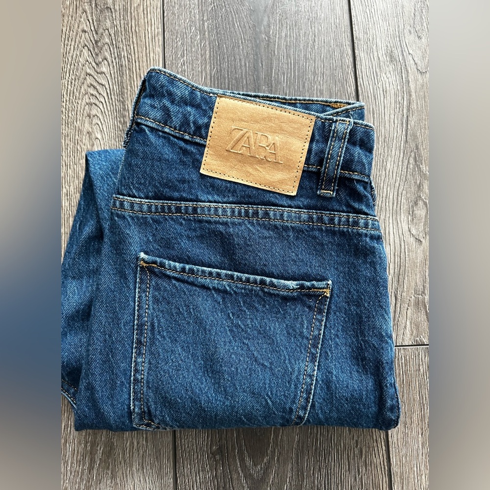 ZARA Woman High-Rise Classic Blue Denim Jeans Size 6 (28) - Picture 15 of 15